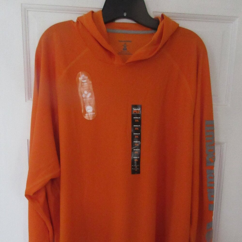 Timberland Pro LS Hood Top Pro Orange Sz XXL NEW
